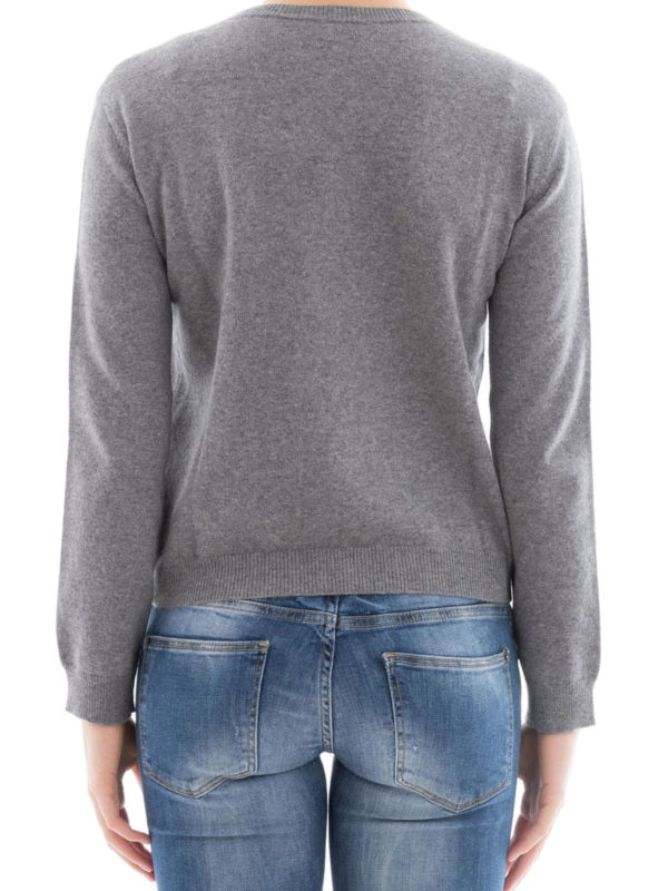 iKRIX VALENTINO: Strickpullover mit Rundhalsausschnitt - Rundhalspullover - Grau