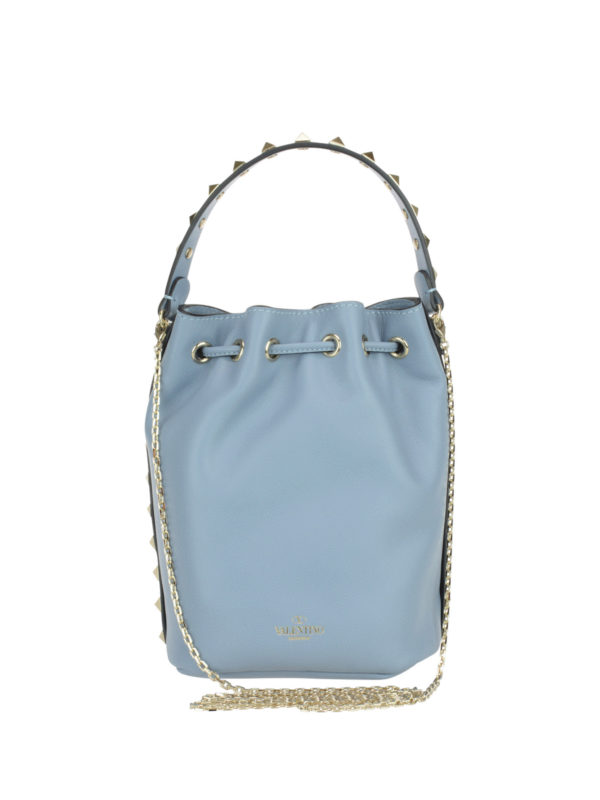 Valentino Garavani バケットバッグ Rockstud - ライトブルー 