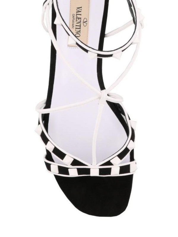 iKRIX VALENTINO GARAVANI: sandals - Free Rockstud black flat sandals