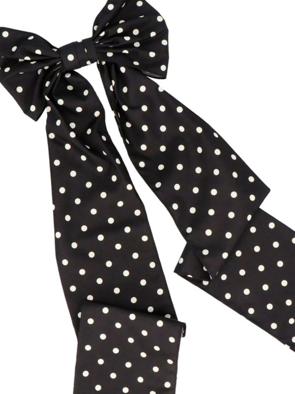 iKRIX VALENTINO RED: hair accessories - Polka dot maxi bow hair clip