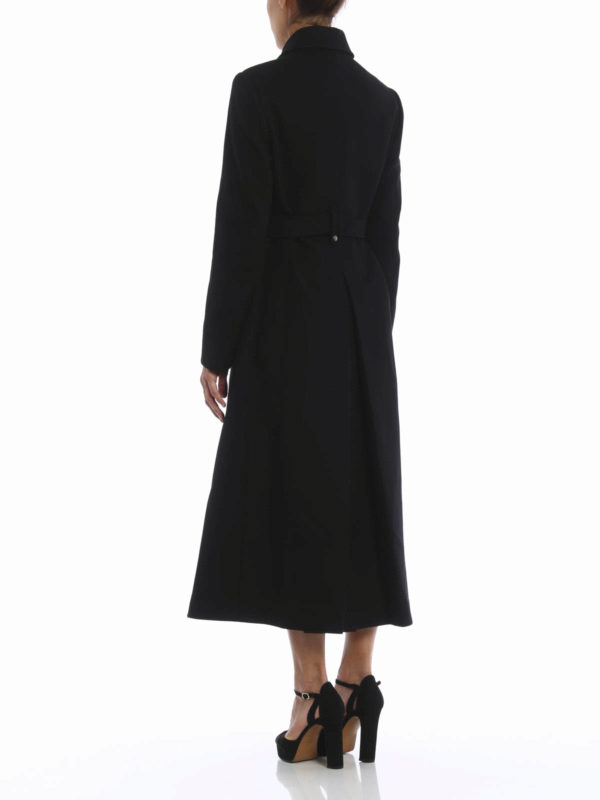 iKRIX VALENTINO RED: long coats - Long belted wool coat