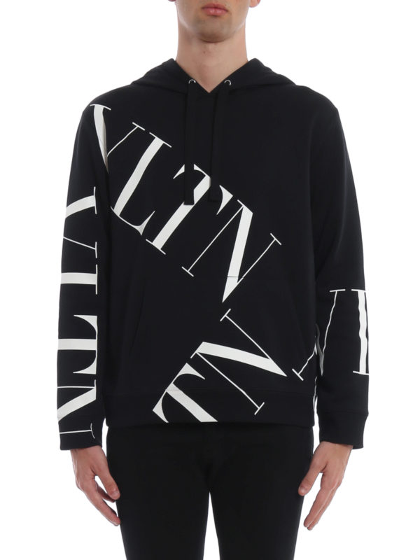 iKRIX VALENTINO: Sweatshirts & Sweaters - VLTN Macrogrid print hoodie
