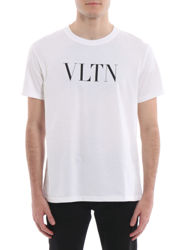 iKRIX VALENTINO: t-shirts - VLTN print white jersey T-shirt