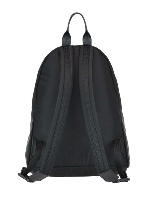 iKRIX VERSACE: backpacks - Palazzo black nylon backpack