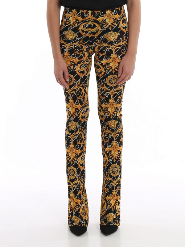 Versace Barocco Signature jersey pants Women A85698A233237A7900