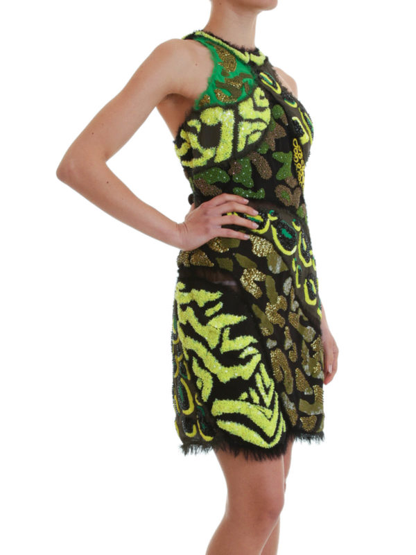 iKRIX VERSACE: Vestidos de cóctel - Wild Patch embroidered mini dress