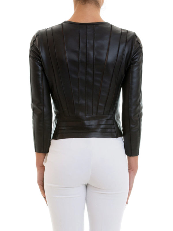 iKRIX VERSACE COLLECTION: leather jacket - Leather fitted jacket 