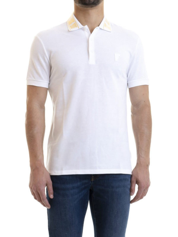 iKRIX VERSACE COLLECTION: polo shirts - Greek printed collar polo shirt
