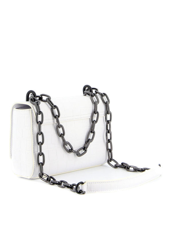 iKRIX VERSACE JEANS: cross body bags - Crocodile print leather bag