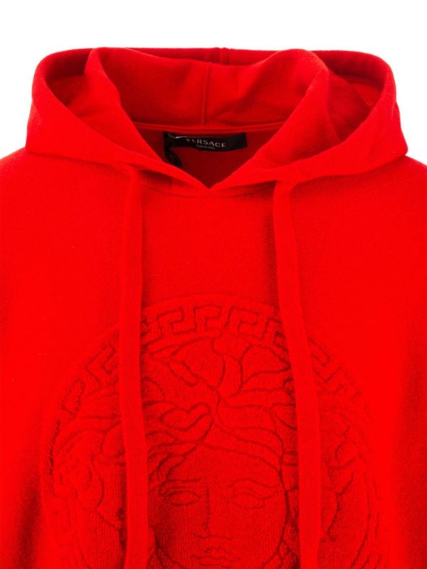 Red versace hoodie Clearance
