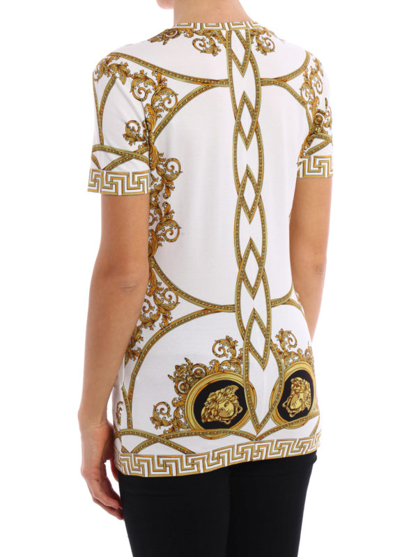 iKRIX VERSACE: t-shirts - Baroque printed jersey T-shirt