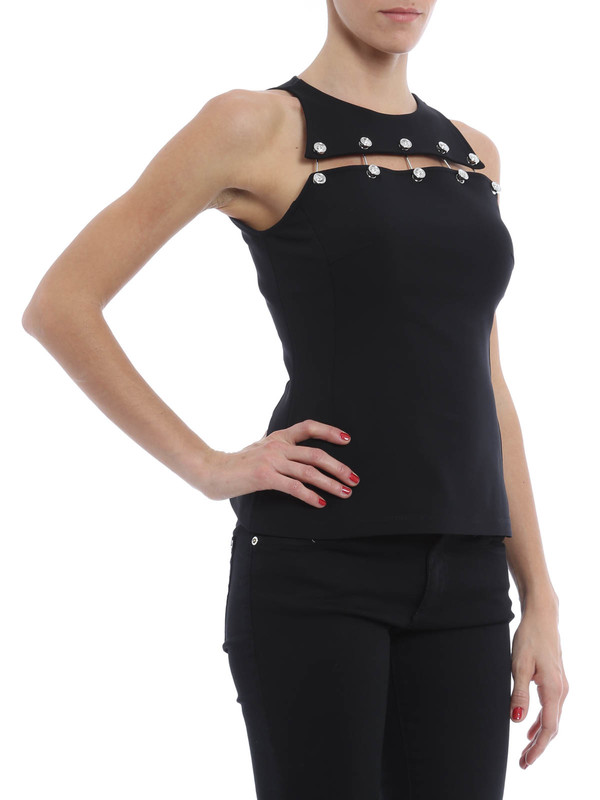 iKRIX Versus Versace: Tops und Tank Tops - Ärmelloses Oberteil Mit Piercing