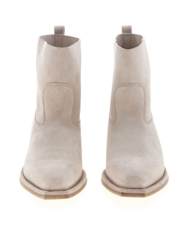 iKRIX Vic Matiè: ankle boots - Gaucho ankle boots in ice-colored suede