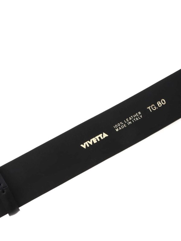 iKRIX Vivetta: belts - Black belt with baroque effect buckle