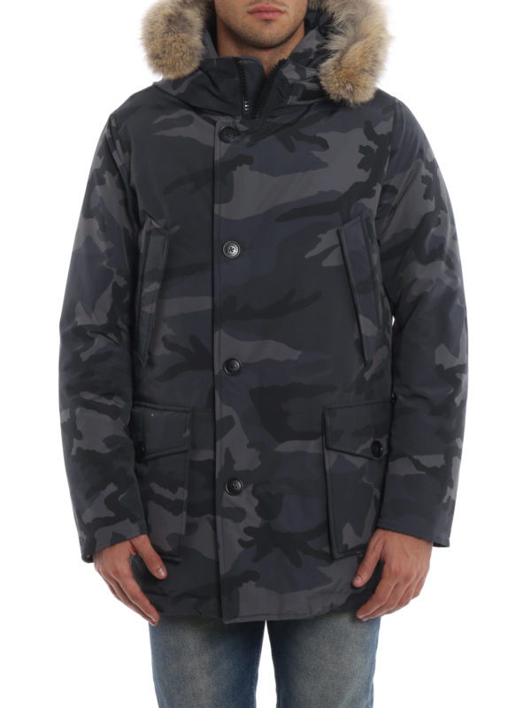iKRIX WOOLRICH: padded coats - Camou Artic hooded padded parka
