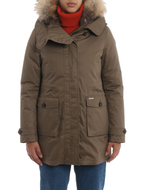 iKRIX WOOLRICH: Lange Daunenmäntel - Daunenmantel - Taupe