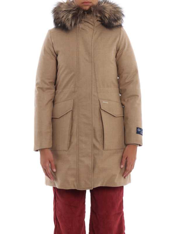 iKRIX WOOLRICH: Lange Daunenmäntel - Daunenmantel - Beige