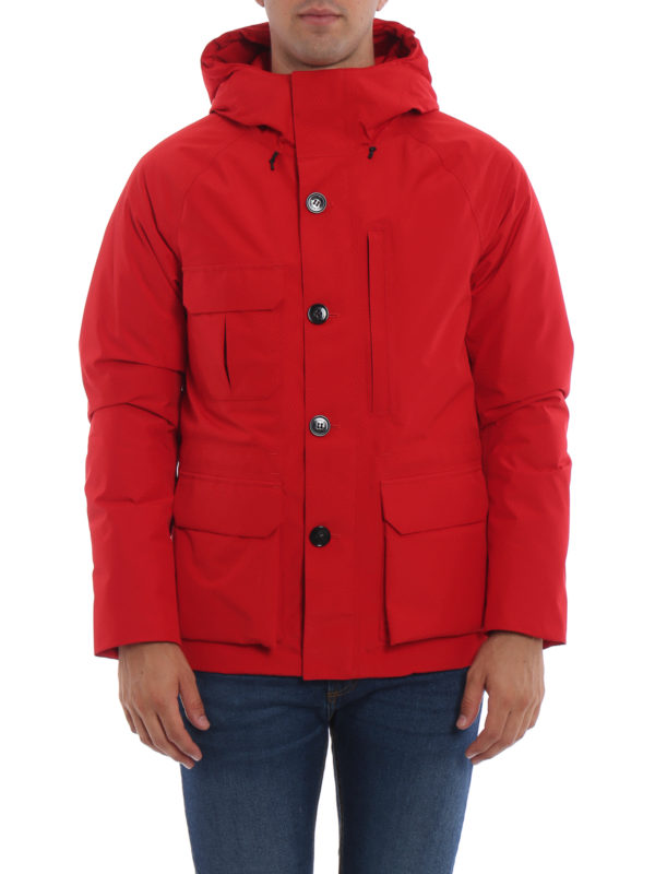 iKRIX WOOLRICH: padded jackets - Red Goretex Mountain jacket