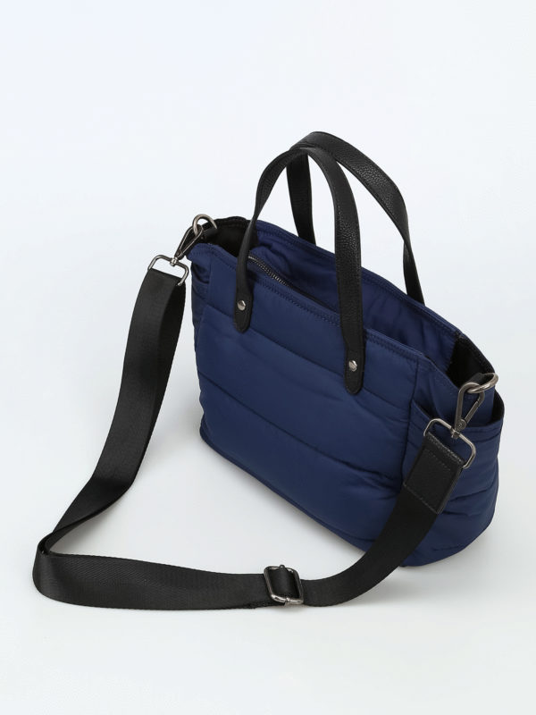 iKRIX WOOLRICH: totes bags - Blue padded nylon small tote