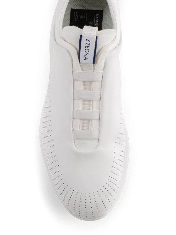 iKRIX Z ZEGNA: sneakers - Sneaker slip on in pelle traforata