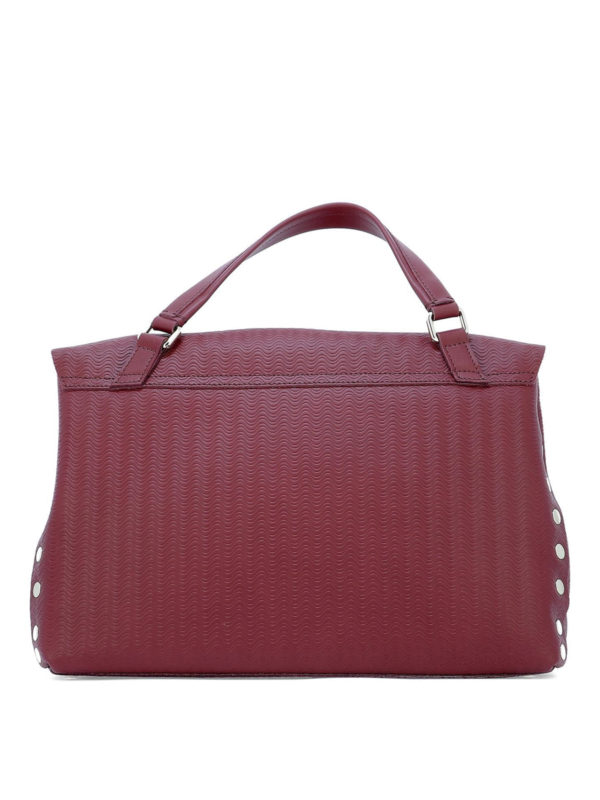 iKRIX ZANELLATO: totes bags - Burgundy Postina M Cachemire Blandine
