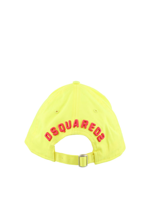 Icon yellow baseball cap shop online: DSQUARED2