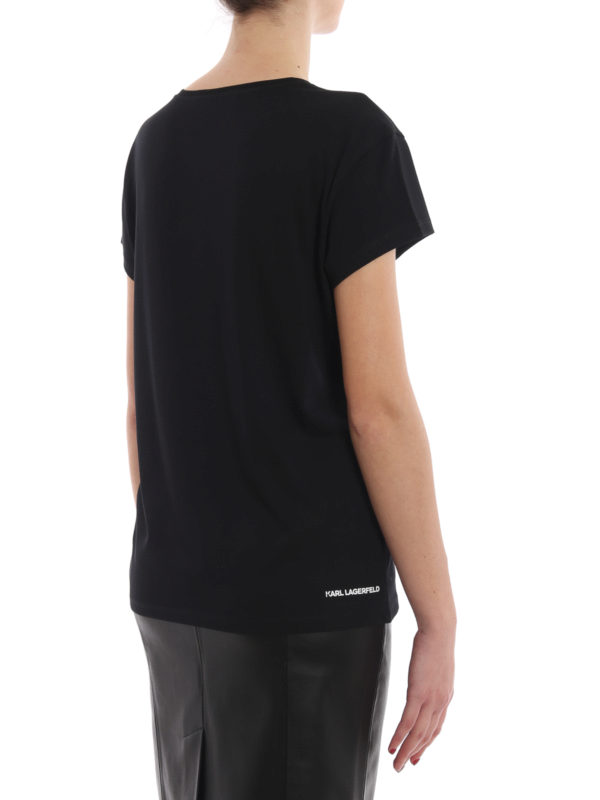 T-Shirt - Schwarz shop online: KARL LAGERFELD