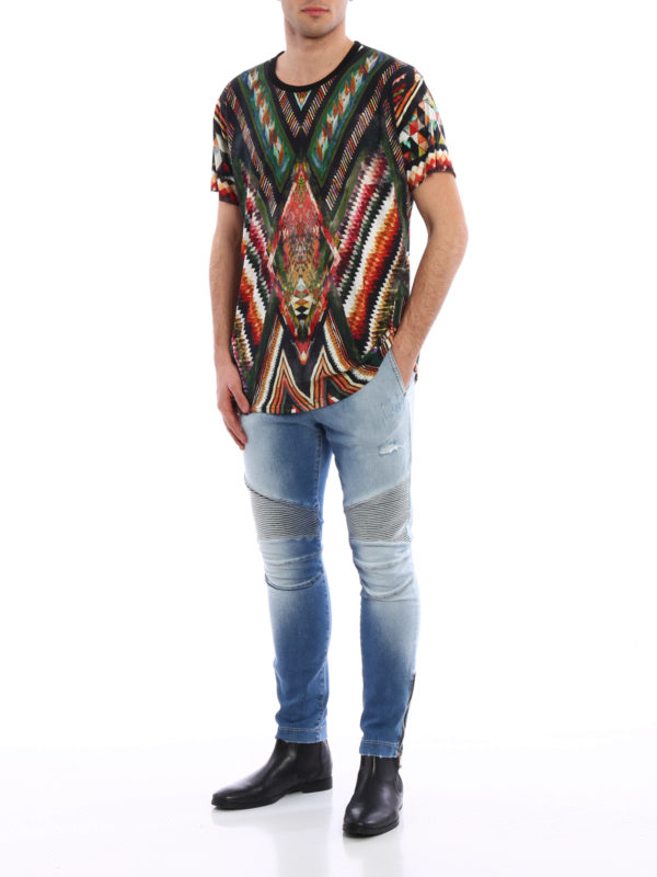 Imprime T-shirt shop online: Balmain