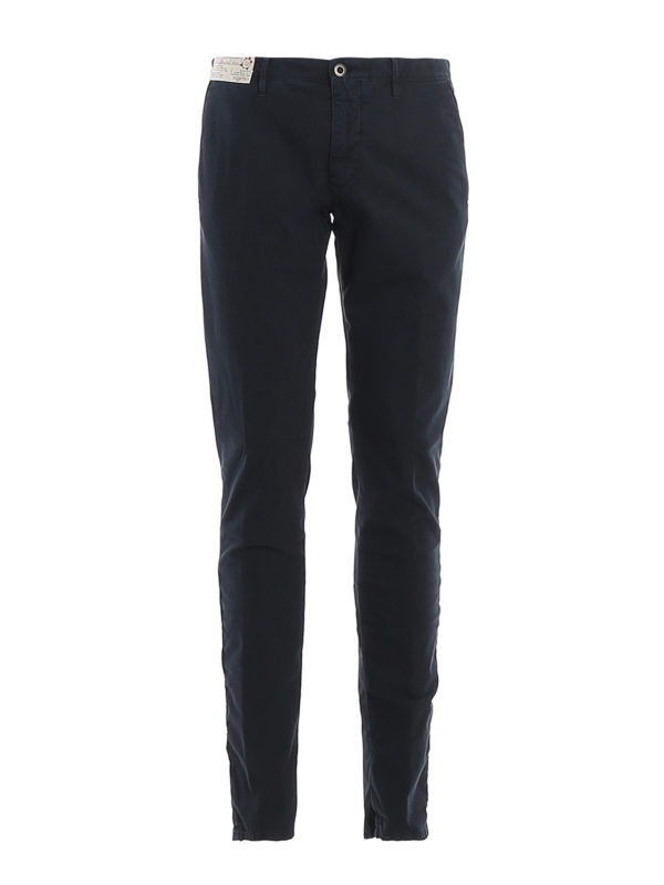 INCOTEX: Pantalones casual - Pantalón Casual - Azul Oscuro