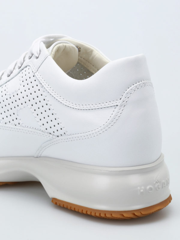 Interactive drilled H sneakers shop online: HOGAN