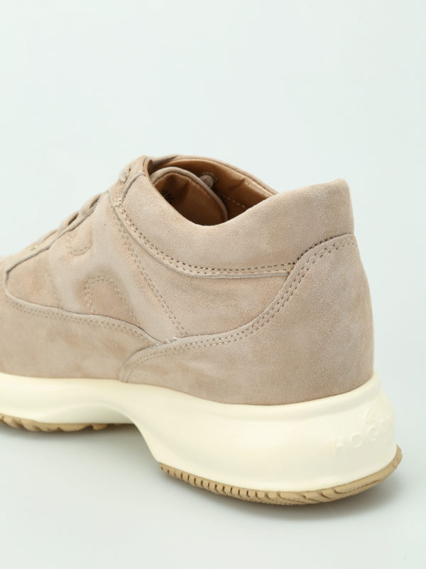 Interactive soft suede sneakers shop online: HOGAN