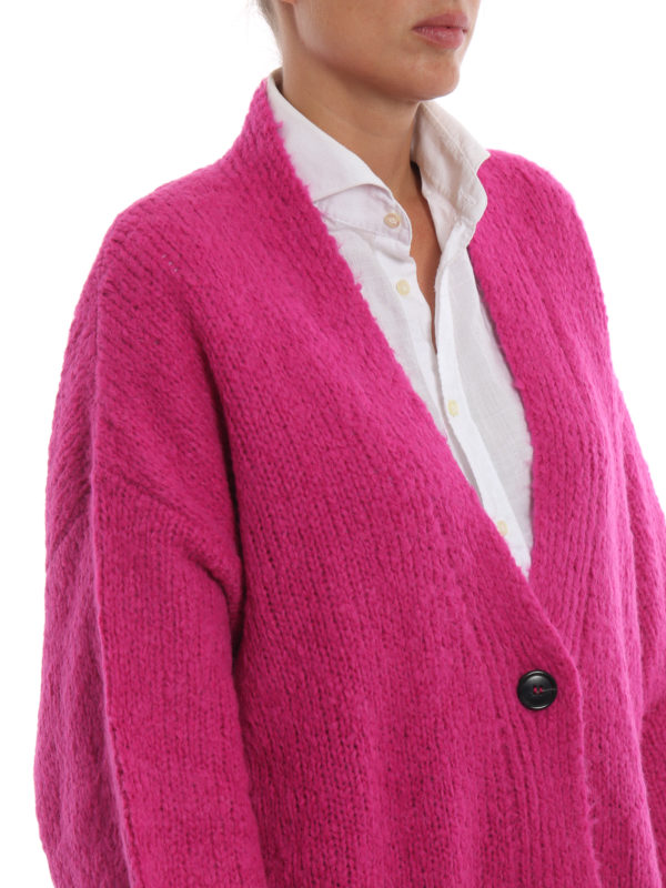 Isabel Marant Etoile buy online Sadlery pink drop alpaca blend long cardigan