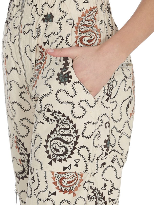 Isabel Marant Etoile buy online Tribal print cotton trousers