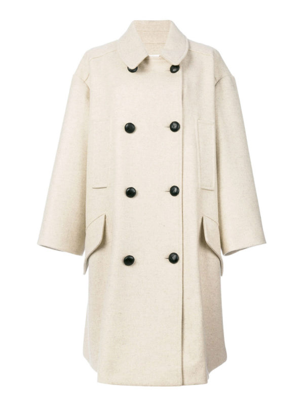Isabel Marant Etoile: long coats - Flicka double-breasted over coat