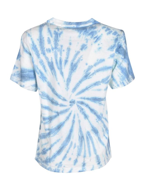 Isabel Marant Etoile: t-shirts online - Tie-dye Zewel t-shirt in light blue