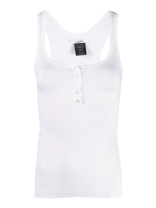 Isabel Marant Etoile: Tops & Tank tops - Buttoned  cotton tank top
