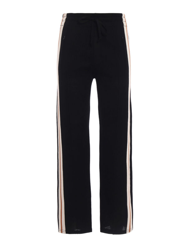 Isabel Marant Etoile Dobbs black linen tracksuit bottoms