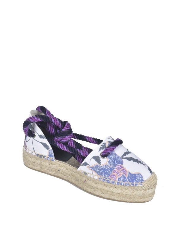 Espadrilles Isabel Marant Crelyne floral espadrilles in white