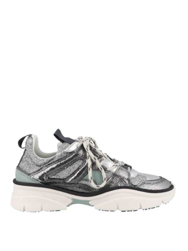ISABEL MARANT: trainers - Kindsay silver sneakers
