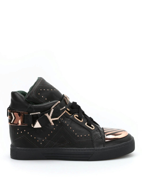 IVY KIRZHNER: trainers online - Lunar high-top leather sneakers