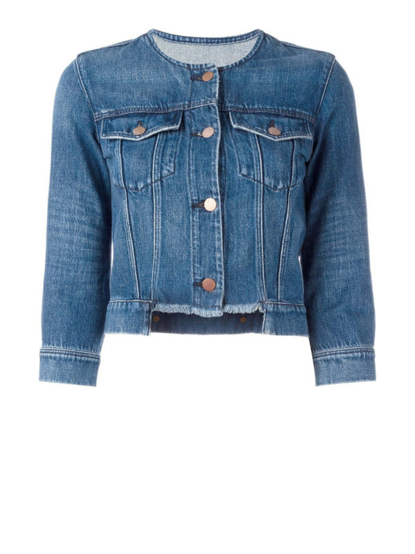 J BRAND: denim jacket - Catesby denim crop jacket