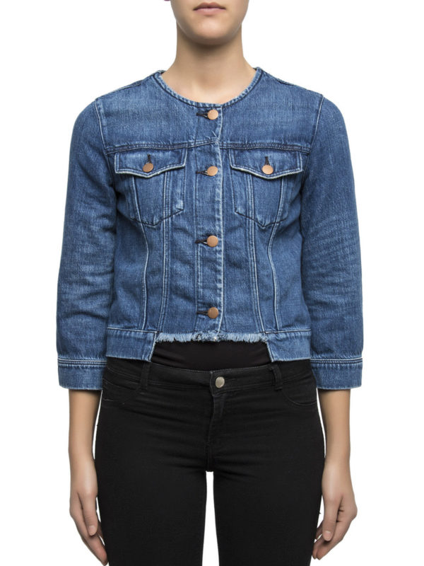 J BRAND: denim jacket online - Catesby denim crop jacket