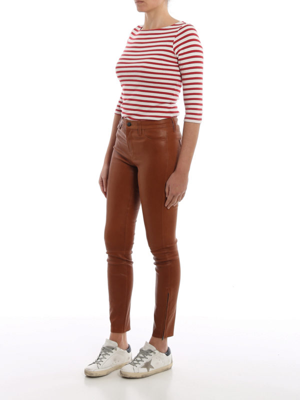 J BRAND: Lederhosen online - Lederhose - Braun