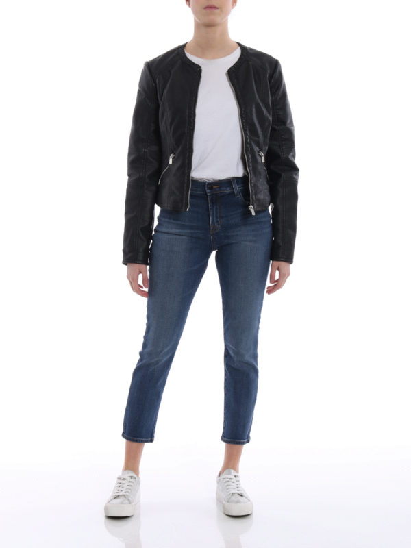 J BRAND: straight leg jeans online - Ruby high-rise jeans