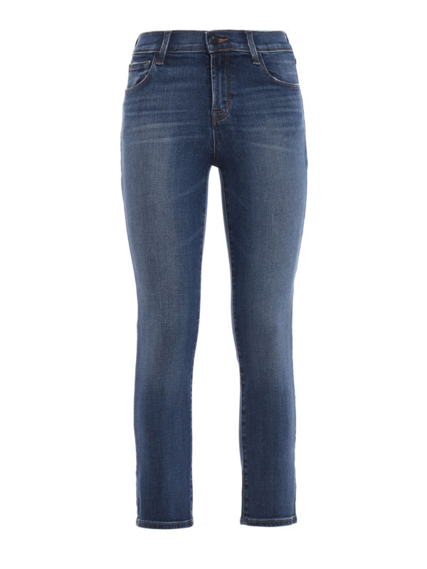 J BRAND: straight leg jeans - Ruby high-rise jeans