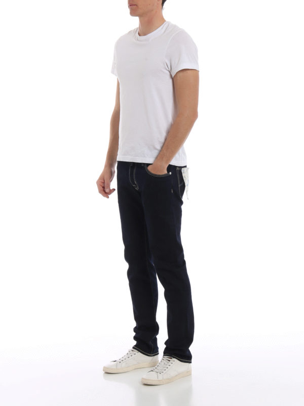 JACOB COHEN: straight leg jeans online - 622 Comfort dark denim jeans