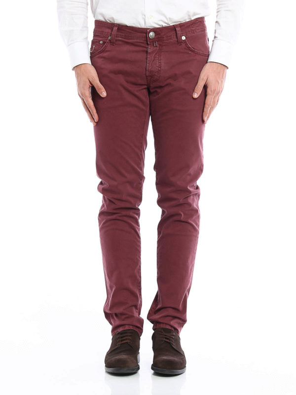 JACOB COHEN: jeans dritti, a sigaretta online - Jeans in cotone