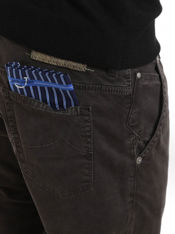 iKRIX JACOB COHEN: Patterned moleskin jeans