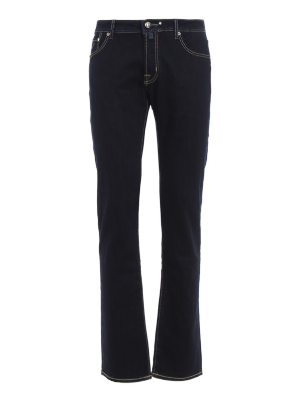 JACOB COHEN: straight leg jeans - 622 Comfort dark denim jeans