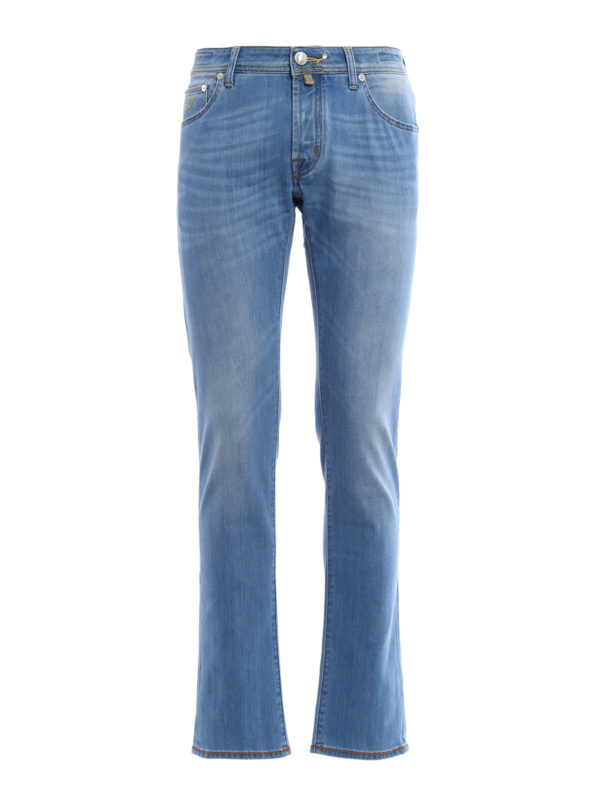 JACOB COHEN: Jeans à jambe droite - Jean Slim J622 Qs Comf Pour Homme
